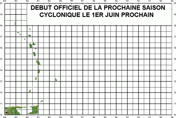 DEBUT DE LA SAISON CYCLONIQUE LE 1ER JUIN